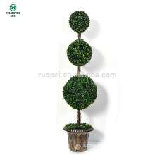 Arbre topiaire artificiel en pot de boule de yiwu pour la décoration de jardin à la maison